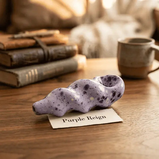 Spiral Fossil Form - Purple Reign